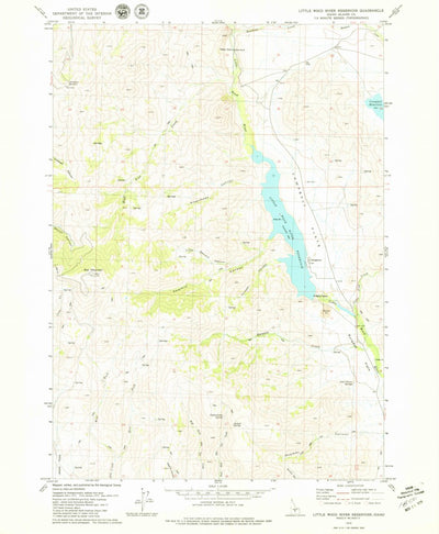 United States Geological Survey Little Wood River Reservoir, ID (1979, 24000-Scale) digital map