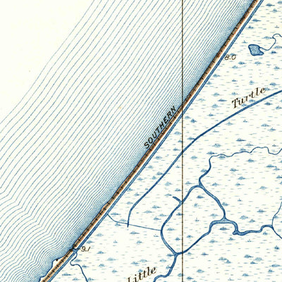 United States Geological Survey Little Woods, LA (1938, 31680-Scale) digital map