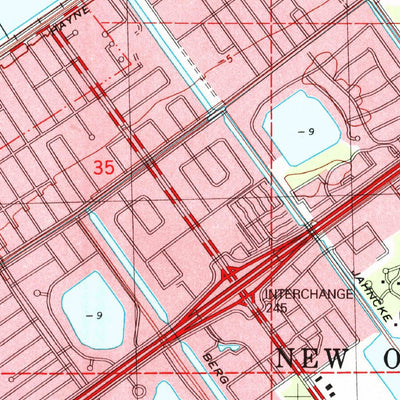 United States Geological Survey Little Woods, LA (1998, 24000-Scale) digital map
