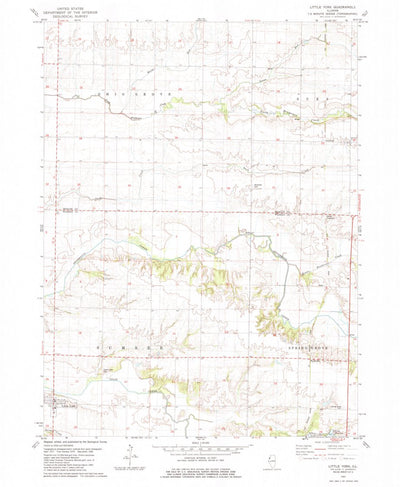 United States Geological Survey Little York, IL (1982, 24000-Scale) digital map