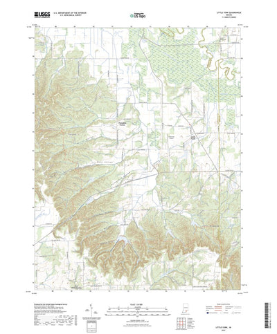 United States Geological Survey Little York, IN (2022, 24000-Scale) digital map