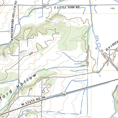 United States Geological Survey Little York, IN (2022, 24000-Scale) digital map