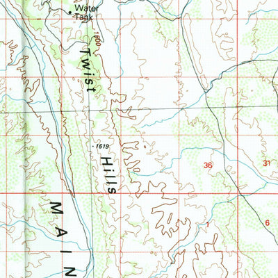 United States Geological Survey Littlefield, AZ-UT (1987, 100000-Scale) digital map