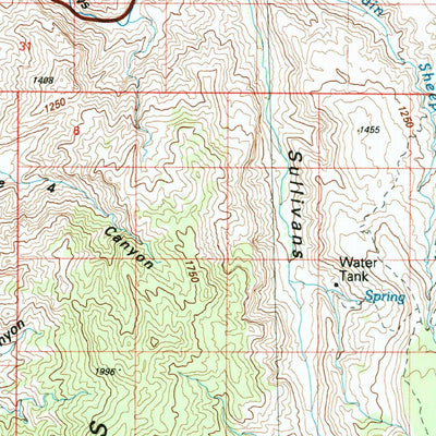 United States Geological Survey Littlefield, AZ-UT (1987, 100000-Scale) digital map