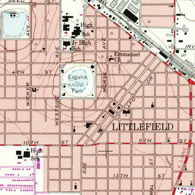 United States Geological Survey Littlefield, TX (1964, 24000-Scale) digital map