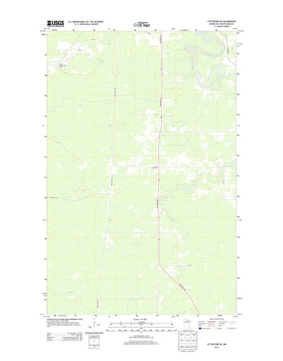 United States Geological Survey Littlefork SE, MN (2013, 24000-Scale) digital map