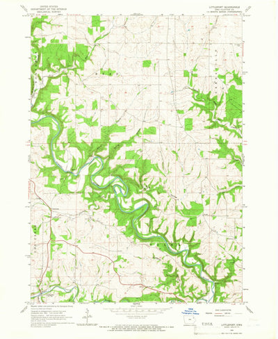 United States Geological Survey Littleport, IA (1964, 24000-Scale) digital map