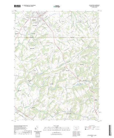 United States Geological Survey Littlestown, PA (2023, 24000-Scale) digital map