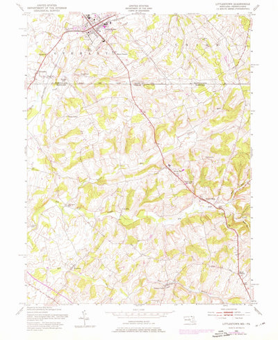 United States Geological Survey Littlestown, PA-MD (1953, 24000-Scale) digital map