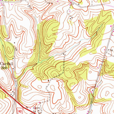 United States Geological Survey Littlestown, PA-MD (1953, 24000-Scale) digital map