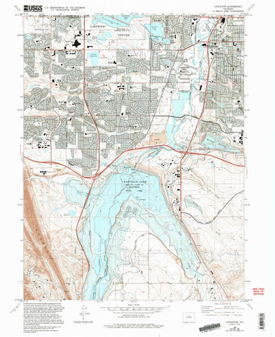 United States Geological Survey Littleton, CO (1965, 24000-Scale) digital map