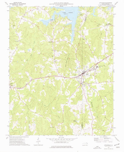 United States Geological Survey Littleton, NC (1973, 24000-Scale) digital map