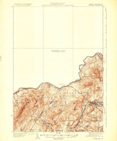 United States Geological Survey Littleton, NH-VT (1931, 62500-Scale) digital map