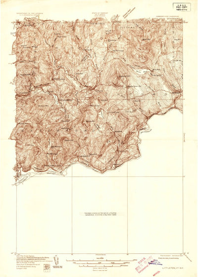 United States Geological Survey Littleton, NH-VT (1932, 48000-Scale) digital map