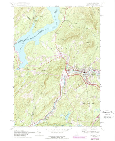 United States Geological Survey Littleton, NH-VT (1971, 24000-Scale) digital map