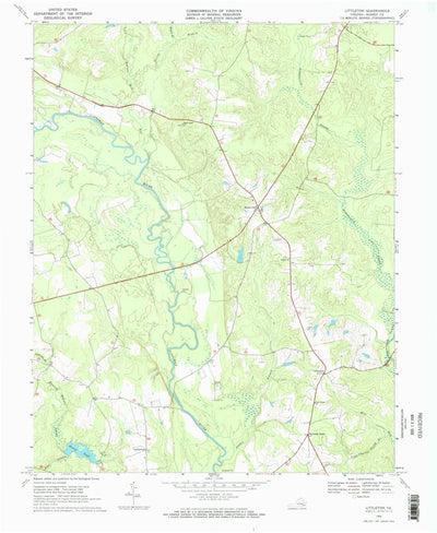 United States Geological Survey Littleton, VA (1968, 24000-Scale) digital map