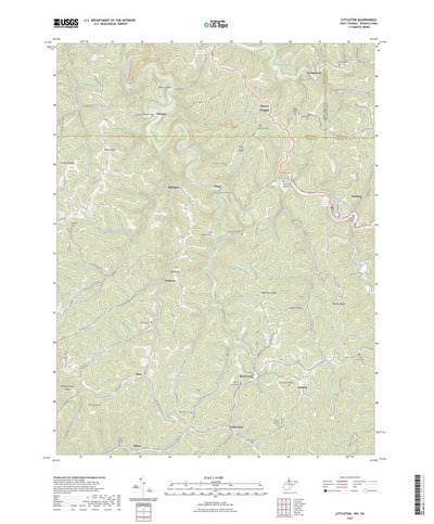 United States Geological Survey Littleton, WV (2023, 24000-Scale) digital map