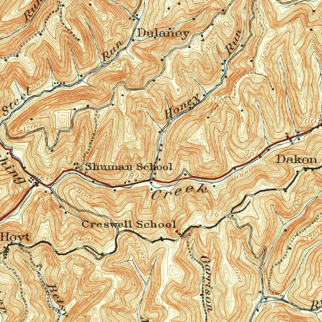 Littleton, WV-PA (1924, 62500-Scale) Map by United States Geological ...