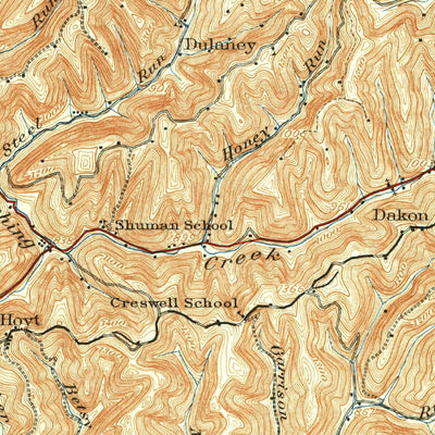 United States Geological Survey Littleton, WV-PA (1924, 62500-Scale) digital map