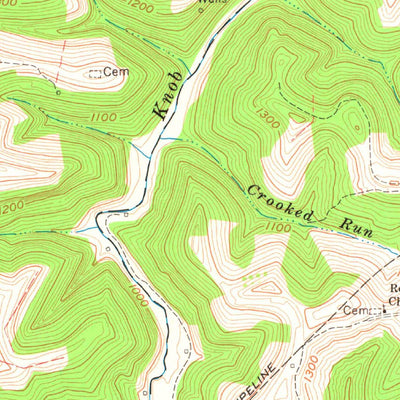 United States Geological Survey Littleton, WV-PA (1960, 24000-Scale) digital map