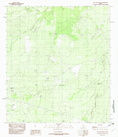 United States Geological Survey Live Oak Creek, TX (1982, 24000-Scale) digital map