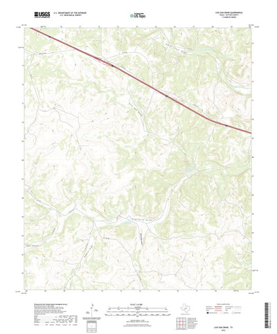 United States Geological Survey Live Oak Draw, TX (2022, 24000-Scale) digital map