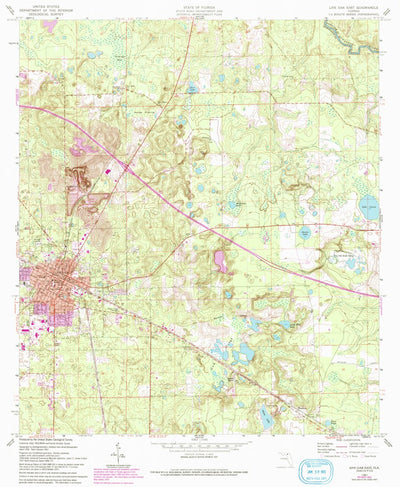 United States Geological Survey Live Oak East, FL (1961, 24000-Scale) digital map