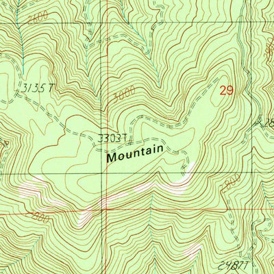 United States Geological Survey Live Oak Mountain, OR (1990, 24000-Scale) digital map