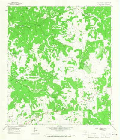United States Geological Survey Live Oak Ranch, TX (1964, 24000-Scale) digital map