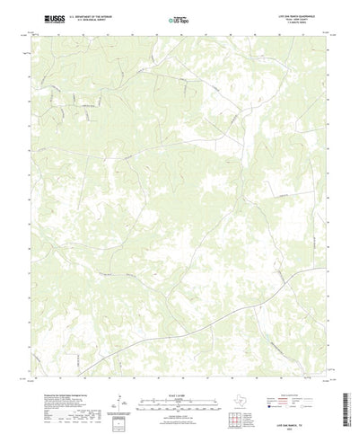 United States Geological Survey Live Oak Ranch, TX (2022, 24000-Scale) digital map