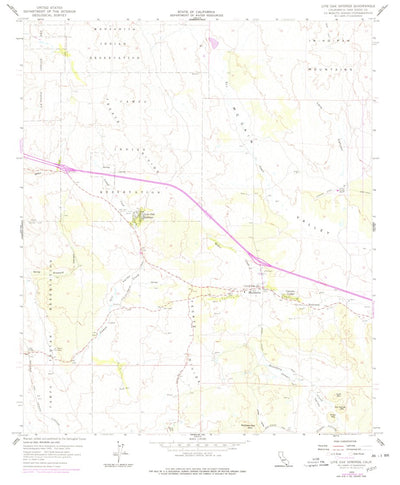 United States Geological Survey Live Oak Springs, CA (1959, 24000-Scale) digital map