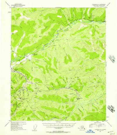 United States Geological Survey Livengood A-1, AK (1954, 63360-Scale) digital map