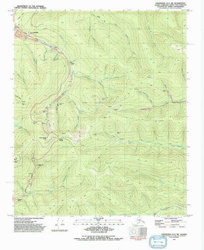 United States Geological Survey Livengood A-1 SW, AK (1992, 25000-Scale) digital map