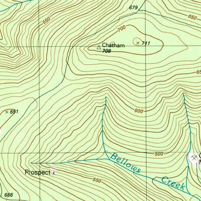 United States Geological Survey Livengood A-1 SW, AK (1992, 25000-Scale) digital map