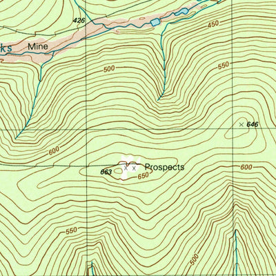 United States Geological Survey Livengood A-1 SW, AK (1992, 25000-Scale) digital map