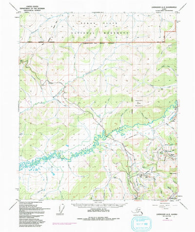 United States Geological Survey Livengood A-2, AK (1952, 63360-Scale) digital map