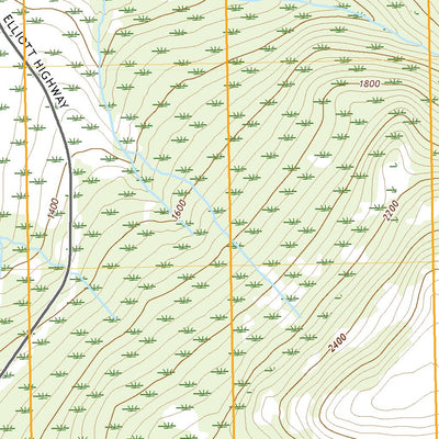 United States Geological Survey Livengood A-3 NE, AK (2021, 25000-Scale) digital map