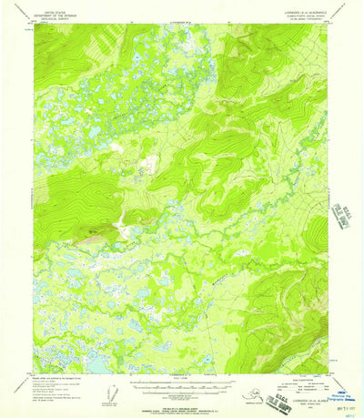 United States Geological Survey Livengood A-4, AK (1953, 63360-Scale) digital map