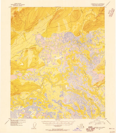 United States Geological Survey Livengood A-5, AK (1954, 63360-Scale) digital map