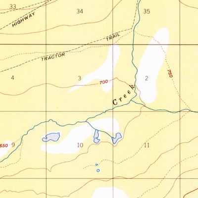 United States Geological Survey Livengood A-6, AK (1953, 63360-Scale) digital map
