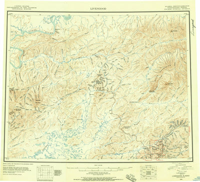 United States Geological Survey Livengood, AK (1945, 250000-Scale) digital map