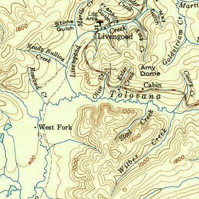 United States Geological Survey Livengood, AK (1945, 250000-Scale) digital map