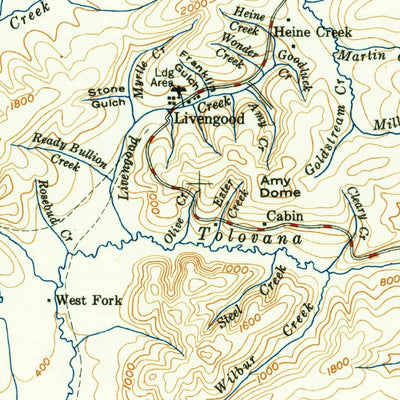 United States Geological Survey Livengood, AK (1951, 250000-Scale) digital map