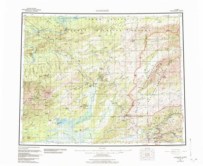 United States Geological Survey Livengood, AK (1956, 250000-Scale) digital map