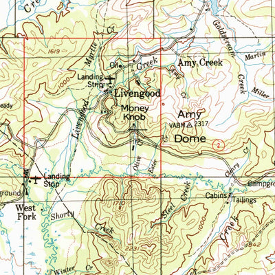 United States Geological Survey Livengood, AK (1956, 250000-Scale) digital map