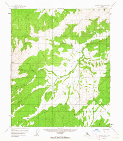 United States Geological Survey Livengood B-5, AK (1952, 63360-Scale) digital map