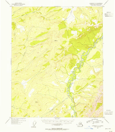 United States Geological Survey Livengood C-2, AK (1954, 63360-Scale) digital map
