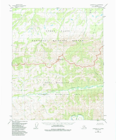 United States Geological Survey Livengood D-1, AK (1952, 63360-Scale) digital map