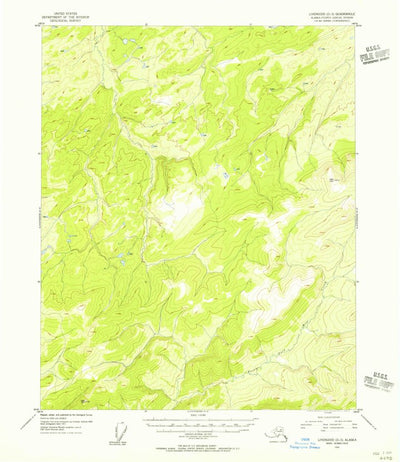 United States Geological Survey Livengood D-3, AK (1954, 63360-Scale) digital map