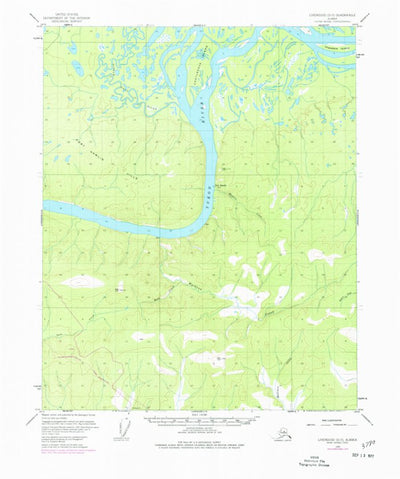 United States Geological Survey Livengood D-5, AK (1952, 63360-Scale) digital map